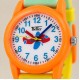 Детские часы Better 002 Plane Orange-White с кварцевым механизмом и силиконовым ремешком