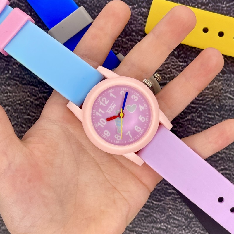 Детские часы Better 002 Candy Pink-Pink с кварцевым механизмом и силиконовым ремешком