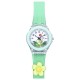 Дитячий годинник Better 005 Flowers Green-White з кварцовим механізмом та силіконовим ремінцем