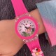 Дитячий годинник Better 005 Flowers Pink-White для дівчаток, кварцовий зі стрілочним циферблатом