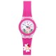 Дитячий годинник Better 005 Flowers Pink-White для дівчаток, кварцовий зі стрілочним циферблатом