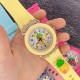 Детские часы Better 005 Pineapple Yellow-White кварцевые с желтым силиконовым ремешком