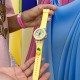 Детские часы Better 005 Pineapple Yellow-White кварцевые с желтым силиконовым ремешком