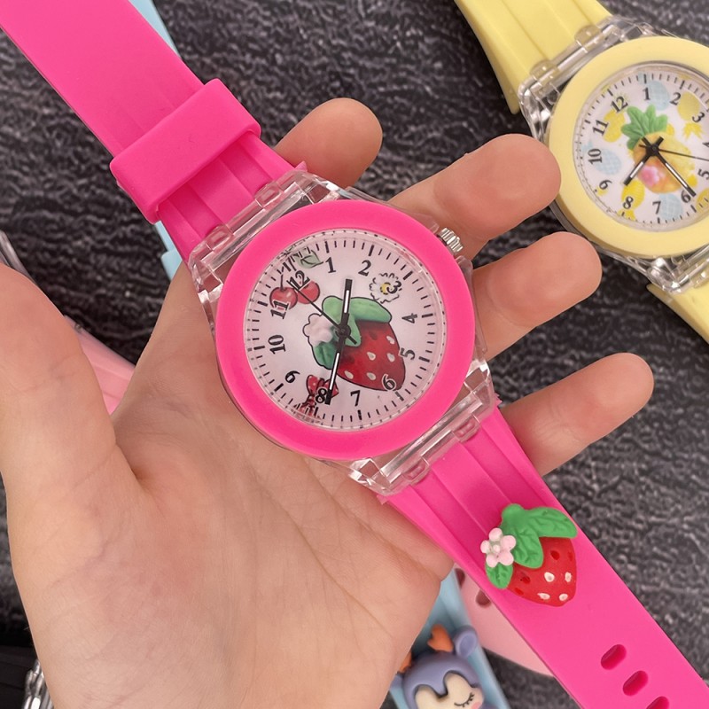 Детские часы Better 005 Strawberry Pink-White розовый силиконовый ремешок 1184-0043