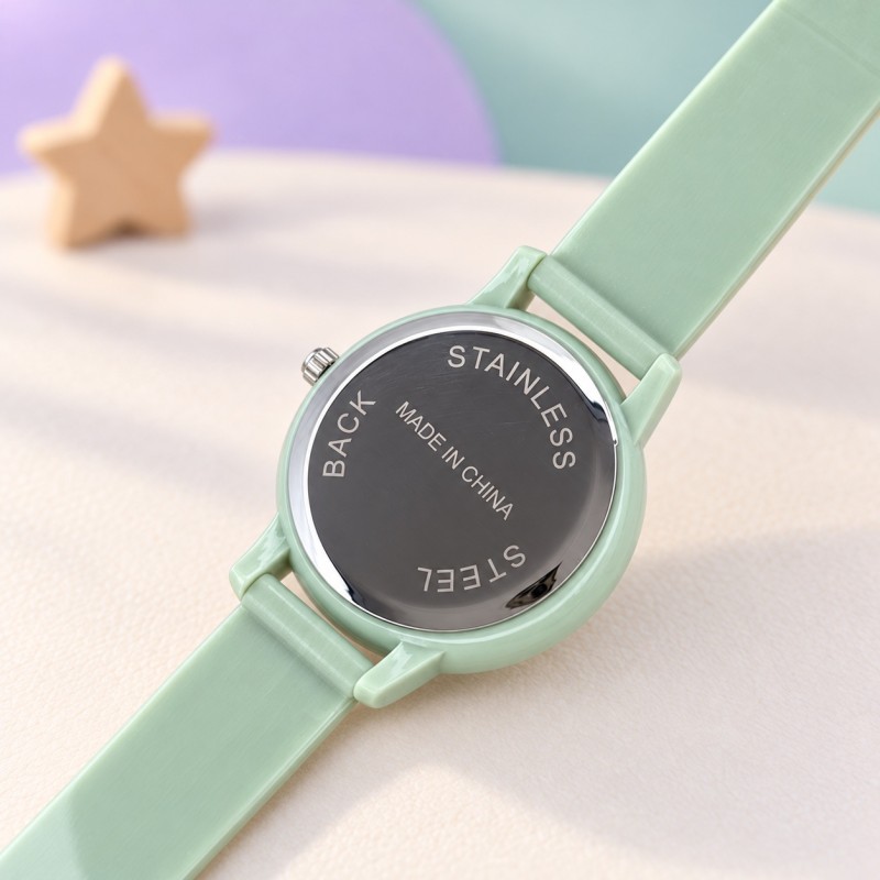 Детские часы Better 006 Unicorn Green с кварцевым механизмом и силиконовым ремешком
