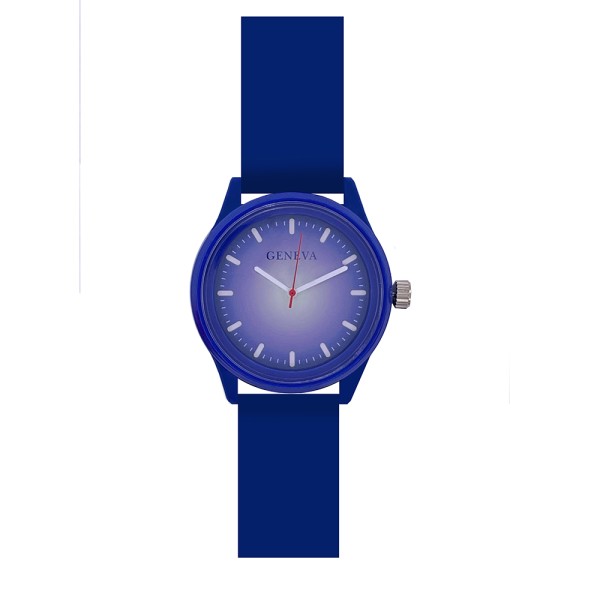 Детские часы Geneva 003 Gradient Purple фиолетовые, силиконовый ремешок, кварцевый механизм