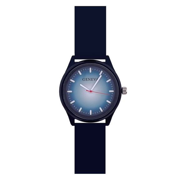 Дитячий годинник Geneva 003 Gradient Black-Blue — кварцовий з силіконовим ремінцем (1184-0078)