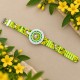Дитячий годинник Better 009 Butterfly White-Green з кварцовим механізмом та силіконовим ремінцем