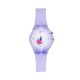 Детские часы Better 011 Led Strawberries Purple с силиконовым ремешком и подсветкой