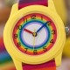 Дитячий годинник Better 003 Rainbow Yellow з різнокольоровим ремінцем та кварцовим механізмом