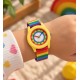 Дитячий годинник Better 003 Rainbow Yellow з різнокольоровим ремінцем та кварцовим механізмом