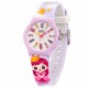 Дитячий годинник Better 012 Princess Purple-White з біло-бузковим силіконовим ремінцем