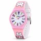 Детские часы Better 012 Bunny Light Pink-White для девочек с розовым силиконовым ремешком
