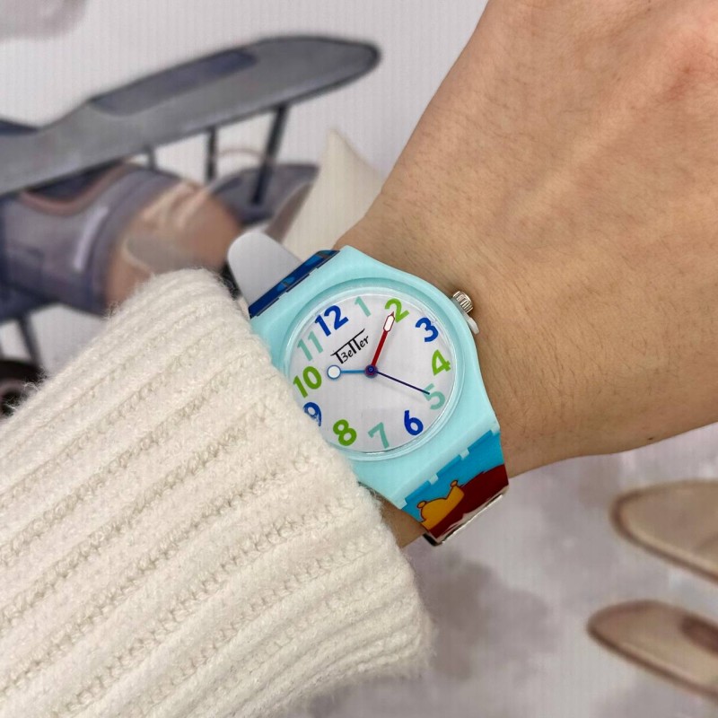 Детские часы Better 012 Prince Light Blue-White с силиконовым ремешком и кварцевым механизмом