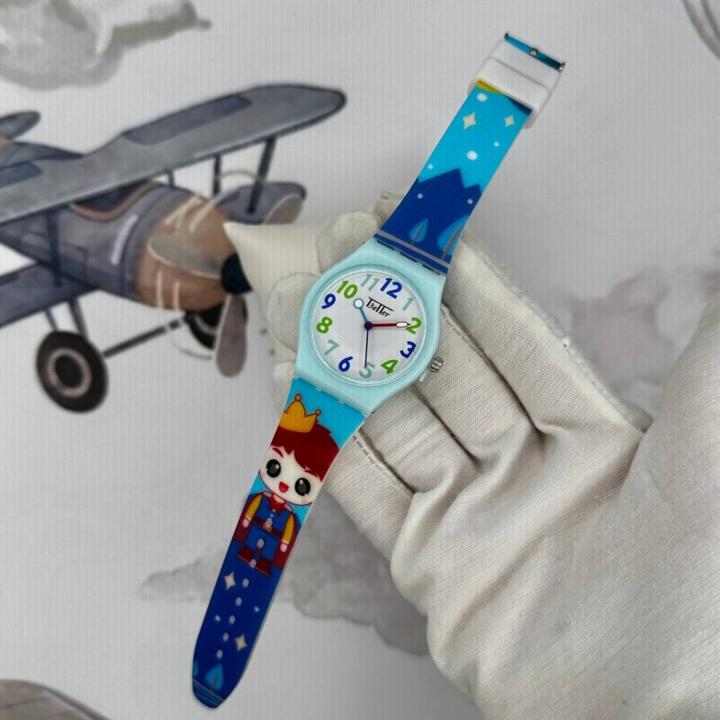 Детские часы Better 012 Prince Light Blue-White с силиконовым ремешком и кварцевым механизмом
