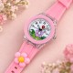Детские часы Better 005 Flowers Pink-White для девочек, розовый силиконовый ремешок, кварцевый механизм