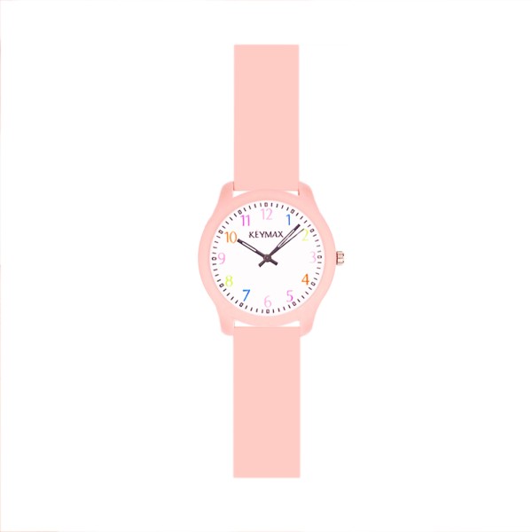 Детские часы Better Keymax Light Pink 1184-0137 с розовым силиконовым ремешком