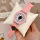 Детские часы Better 005 Grape Pink-White — кварцевые розовые часы для девочек с силиконовым ремешком