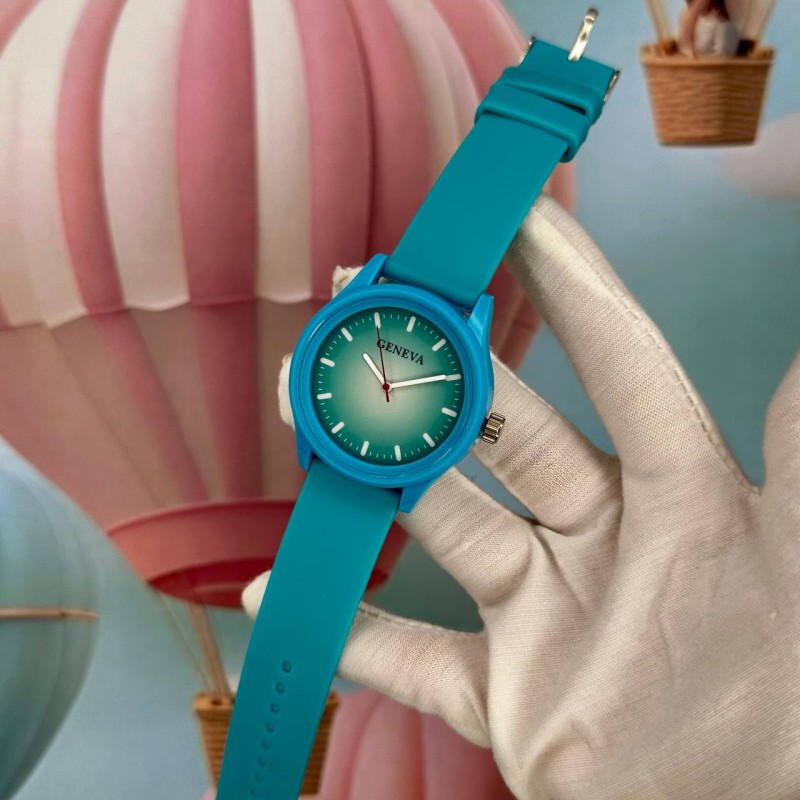 Детские часы Geneva 003 Gradient Blue с кварцевым механизмом и силиконовым ремешком
