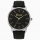 Наручные часы Geneva 0204 Silver-Black в серебристом корпусе с черным циферблатом