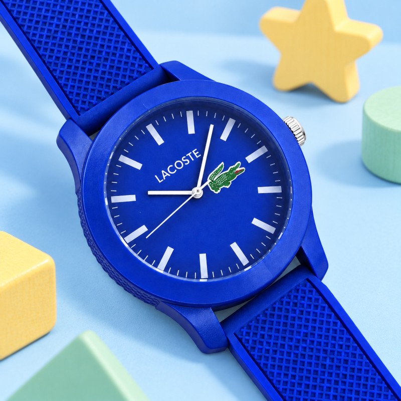 Мужские часы Lacoste 0207 Blue с полимерным корпусом и синим ремешком, SKU 1184-0311