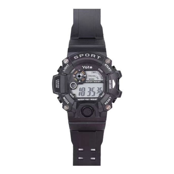 Наручные часы Yate Y-561 All Black в минималистичном стиле, цвет черный (SKU: 1187-0003)