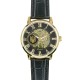 Мужские механические часы Awarder Patriot Mechanic Gold-Black с автоподзаводом в подарочной коробке