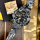 Чоловічий тактичний годинник Patriot 002CMGYUASI Тризуб з підсвічуванням та камуфляжним ремінцем