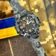 Чоловічий тактичний годинник Patriot 002CMGYUAGD Тризуб Сірий камуфляж з комбінованим циферблатом
