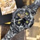 Чоловічий тактичний годинник Patriot 002CMGYUAGD Тризуб Сірий камуфляж з комбінованим циферблатом
