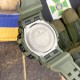 Чоловічий тактичний годинник Patriot 003CMGRDPS Зелений камуфляж з підсвічуванням та захистом 5 ATM