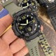 Чоловічий спортивний годинник Patriot 003AGUAGD Тризуб золото Зелені з комбінованим циферблатом