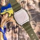 Наручний годинник Patriot 010AGUASI Тризуб срібло Зелений, тактичний електронний годинник 5 ATM