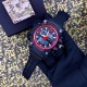 Чоловічий спортивний годинник Patriot 012RD Black-Red з комбінованим циферблатом та водозахистом 5 ATM