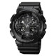 Чоловічий годинник Patriot 007BK Black STOPPED тактичний зі стрілково-електронним циферблатом