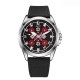 Мужские наручные часы Awarder 041 Embroidery Silver-Red Black 10ATM с сапфировым стеклом