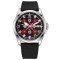 Годинник наручний Awarder 040 Embroidery Silver-Red Black Automatic 10ATM