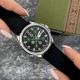 Чоловічий механічний годинник Awarder 040 Embroidery Silver-Green Black Automatic з сапфіровим склом 10ATM