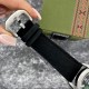 Чоловічий механічний годинник Awarder 040 Embroidery Silver-Green Black Automatic з сапфіровим склом 10ATM