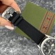 Мужские часы Awarder 041 Embroidery Silver-Army Green Black с сапфировым стеклом и водозащитой 10ATM