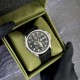 Чоловічий механічний годинник Awarder 040 Embroidery Silver-Army Green Black Automatic з сапфіровим склом 10ATM