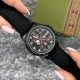 Чоловічий механічний годинник Awarder 040 Embroidery Black-Red Black Automatic з сапфіровим склом 10ATM