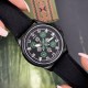 Мужские часы Awarder 041 Embroidery Black-Green с сапфировым стеклом и водозащитой 10ATM