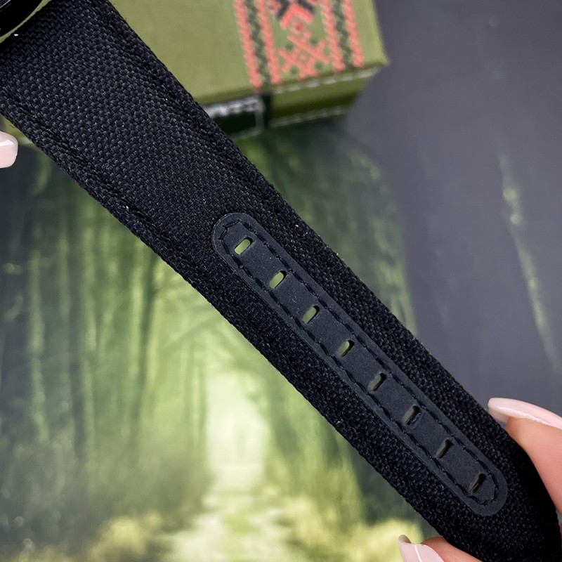 Мужские часы Awarder 041 Embroidery Black-Green с сапфировым стеклом и водозащитой 10ATM