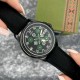 Чоловічий годинник Awarder 040 Embroidery Black-Green Black Automatic з сапфіровим склом та 10 ATM