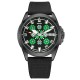 Чоловічий годинник Awarder 040 Embroidery Black-Green Black Automatic з сапфіровим склом та 10 ATM
