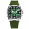 Годинник наручний Awarder 041 Embroidery Silver-Green Green  Battery 10ATM