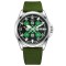 Годинник наручний Awarder 040 Embroidery Silver-Green Green  Automatic 10ATM