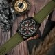 Мужские часы Awarder 040 Embroidery Black-Red Green Automatic с сапфировым стеклом и 10ATM