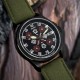 Мужские часы Awarder 040 Embroidery Black-Red Green Automatic с сапфировым стеклом и 10ATM